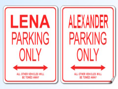 Klicken Sie hier, um in unseren eBay Shop zu gelangen. Parking-Only Aufkleber