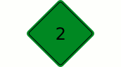 1a Road Sign XXL Sticker - Lime green (2)