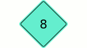 1a Road Sign XXL Sticker - Mint green (8)