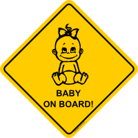 1a Road Sign XXL Sticker - Motif RS6