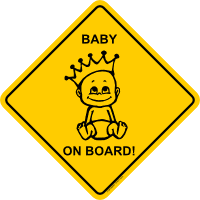 1a Road Sign XXL Sticker - Motif RS7