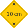 1a Road Sign Sticker - midi