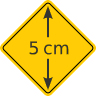 1a Road Sign Sticker - mini