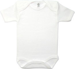 Baby Bodysuit short, Baby Body - Uni White