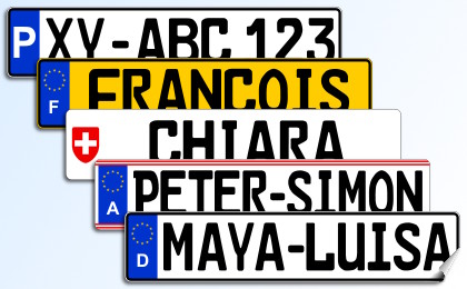 Licence Plate Sticker