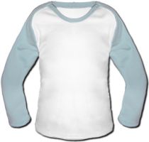 Photo Baby Baseball Shirt - Light Blue