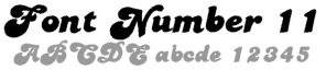 Belly Band - Font 11