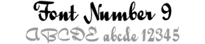 Belly Band - Font 9