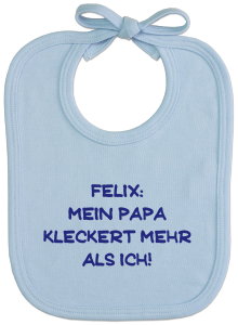 Bedrucktes L&auml;tzchen blau