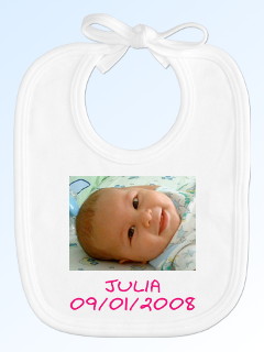 Imprinted Bib pink